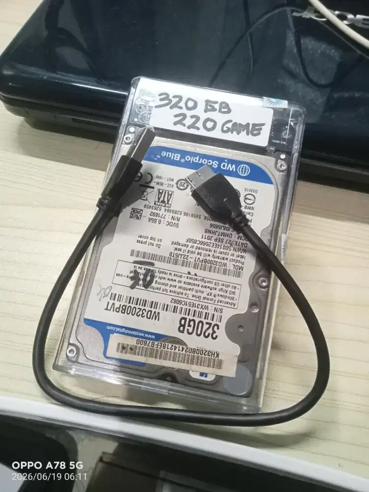 Hardisk 320GB isi 220 game ps2
