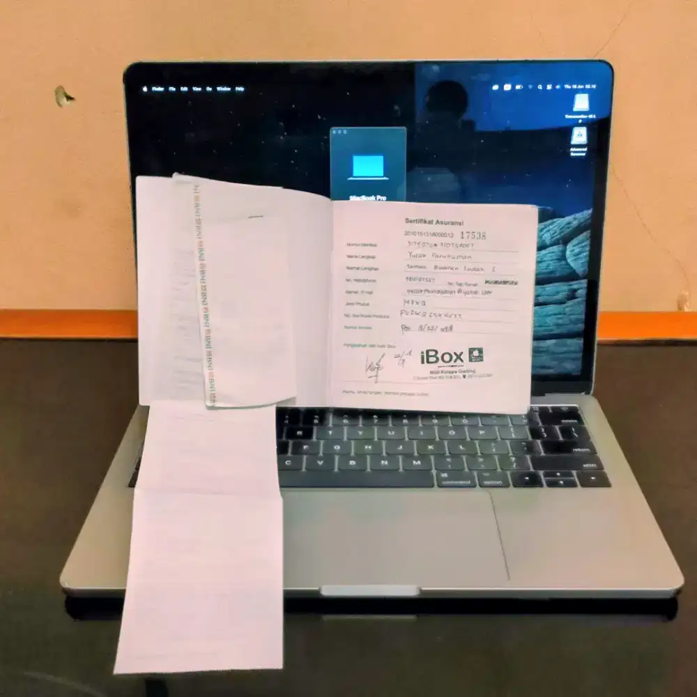 Macbook Pro 2017 13 Inchi 8/128 Ex Ibox Resmi Lengkap