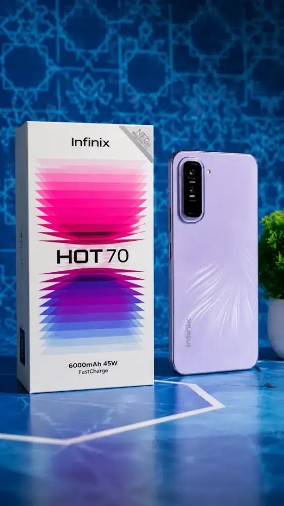 Infinix hot 70 kondisi baru