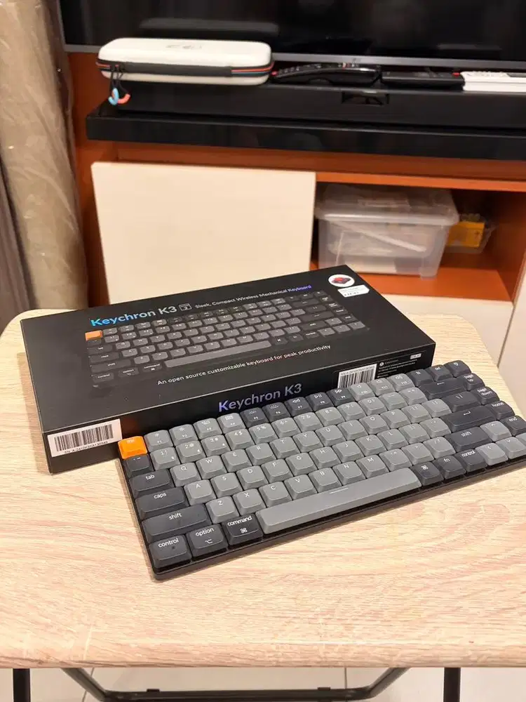 Keychron K3 V3 (Version 3) White Backlight Red Switch Like New
