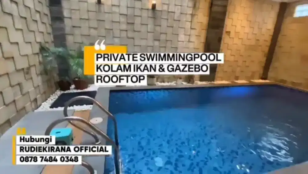 DIJUAL RUMAH 4 LANTAI PRIVATESWIMMINGPOOL DIKOTA BOGOR