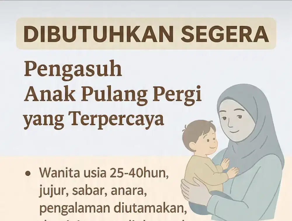 Pengasuh Anak Pulang Pergi