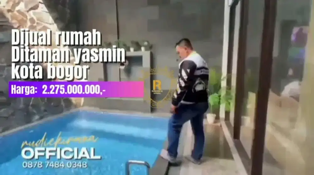 DIJUAL RUMAH PRIVATE SWIMMINGPOOL DI PERUMAHAAN YASMIN KOTA BOGOR