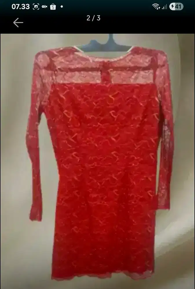 Preloved kebaya merah 150.000