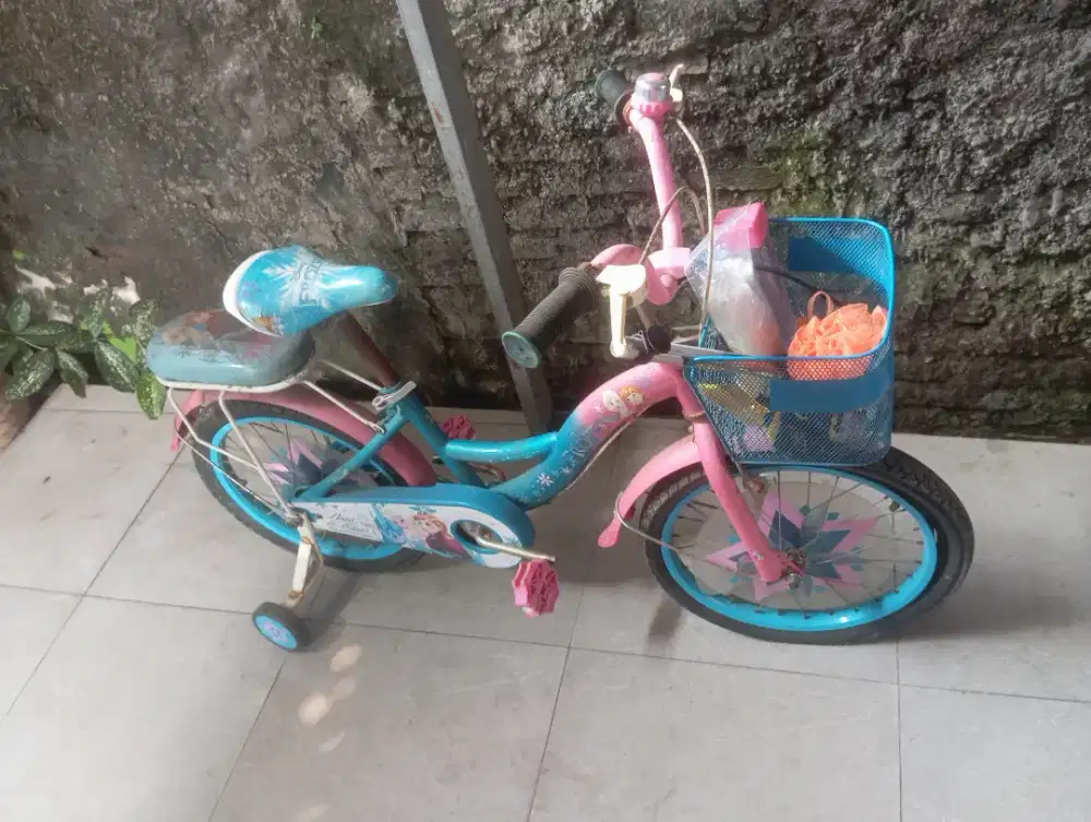 Sepeda Element anak perempuan 18inch Elsa Frozen