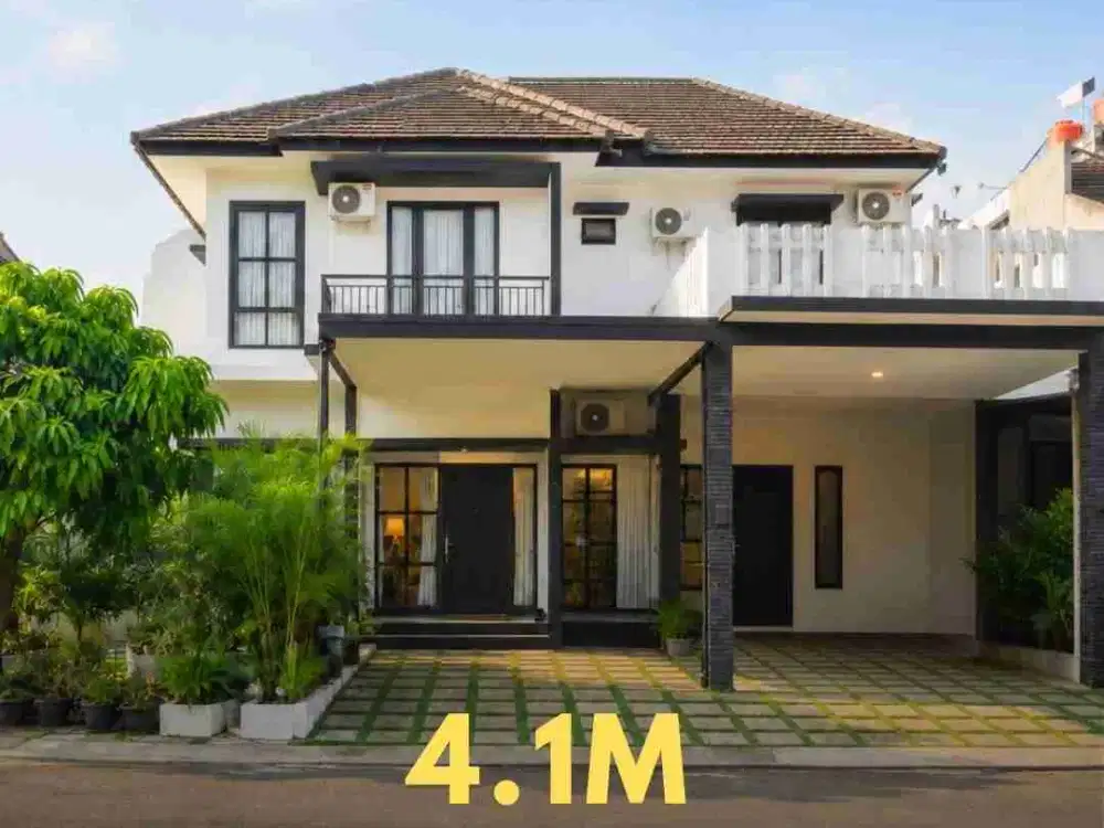 Rumah Hook 2 Lantai Luas 300m 5 Kamar BSD Area Kencana Loka Rawabuntu