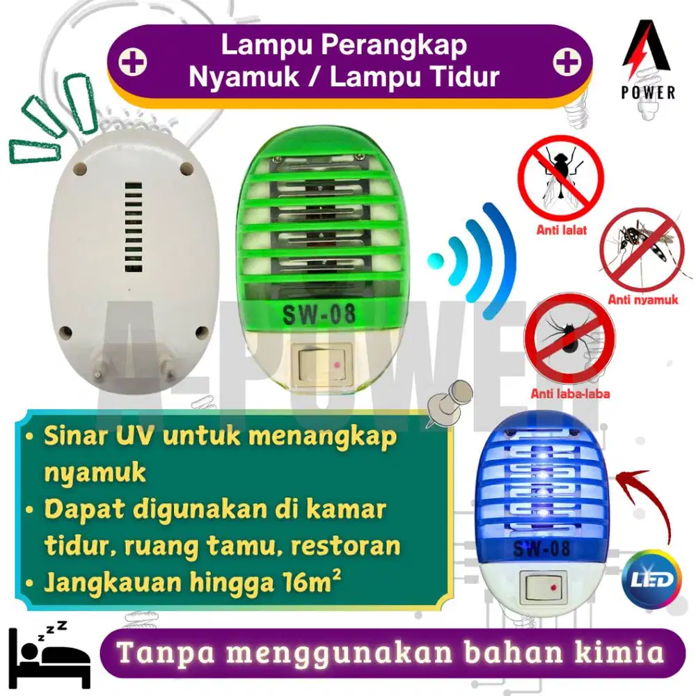 Lampu LED Perangkap / Pengusir / Anti Nyamuk / Lampu Tidur