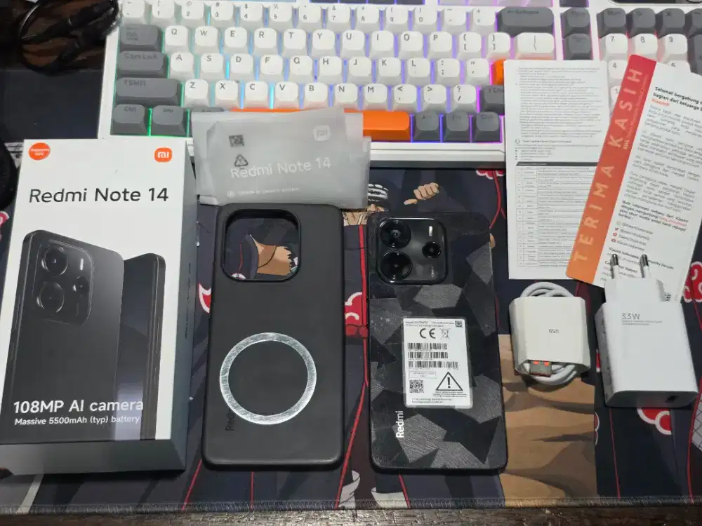 Redmi Note 14 Mulus LikeNew 96% Ram 8GB/256GB Version Fullset BisaTT