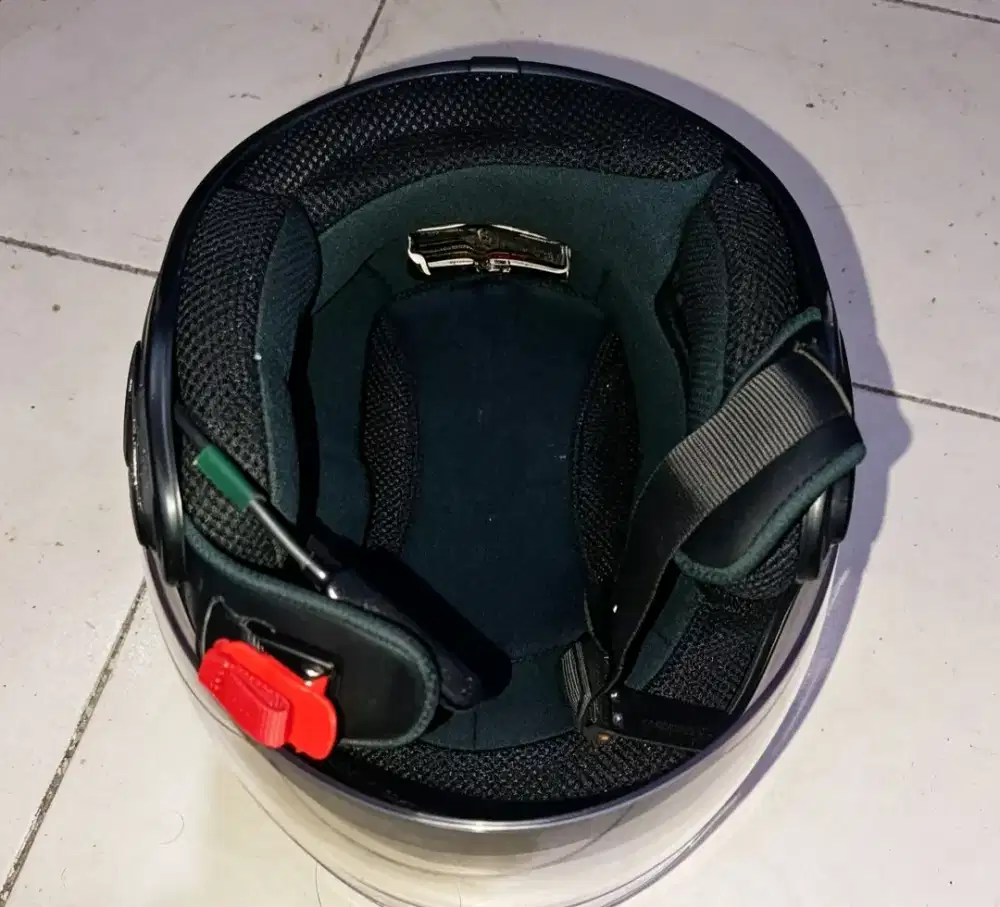 Helm RSV Half Face Black Metallic Original Mulus Siap Pakai size XL