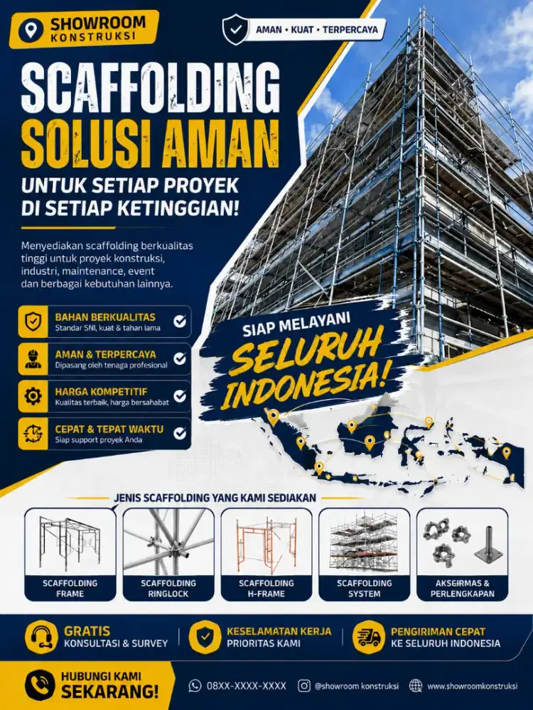 Scaffolding baru T.70cm/T190cm