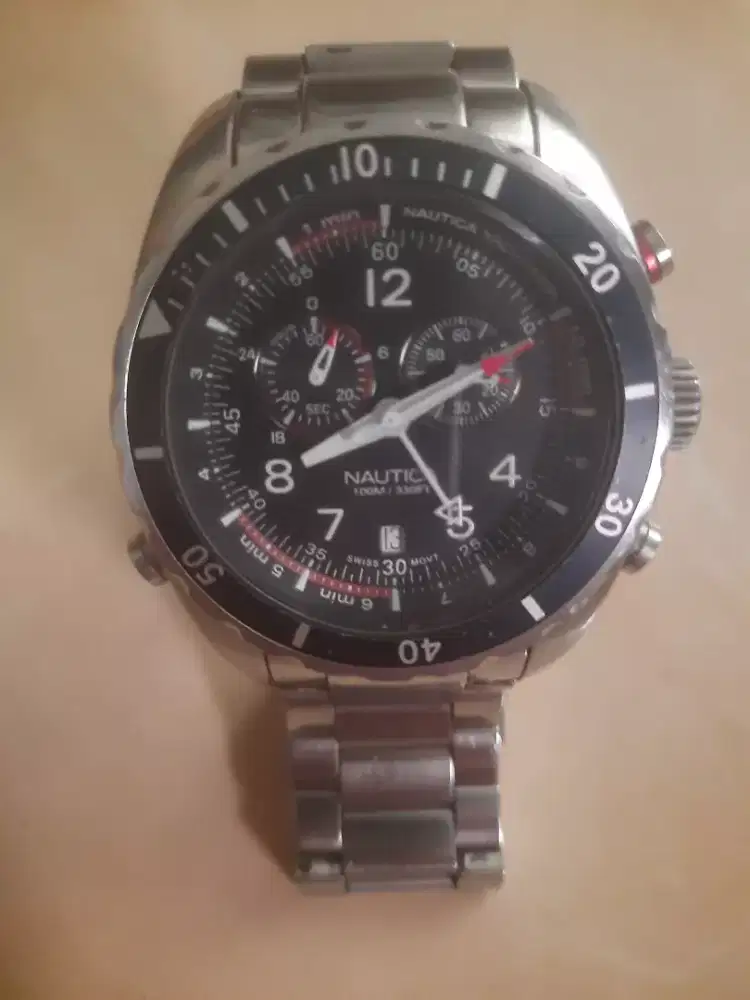 jam tangan ori merk nautica,swiss made