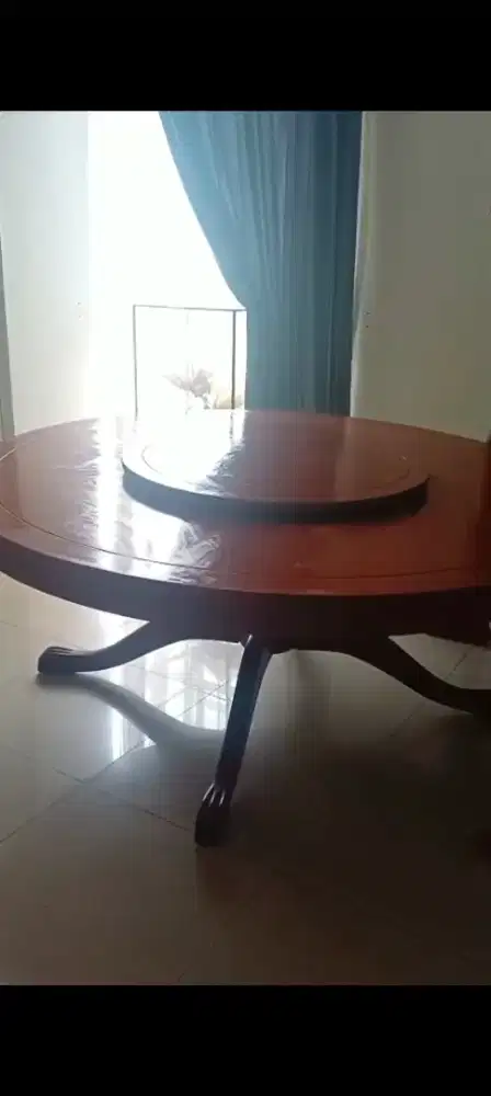Meja makan kayu jati