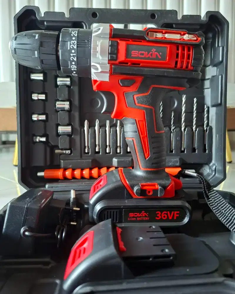 Baru bor cordless brushless 2 batere lithium