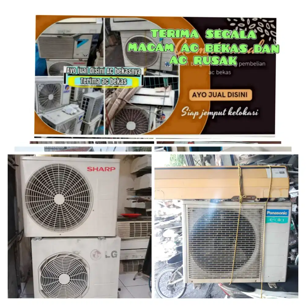 Terima ac bekas rusak