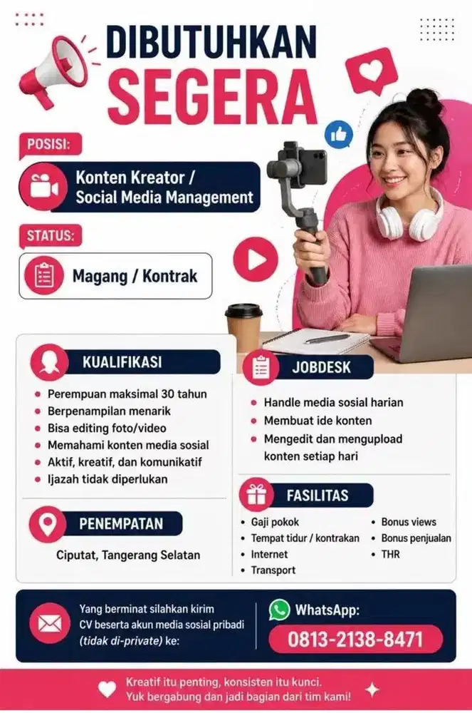 Lowongan Konten Kreator