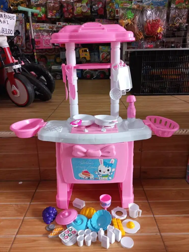 mainan anak set kitchenn happy cooking
