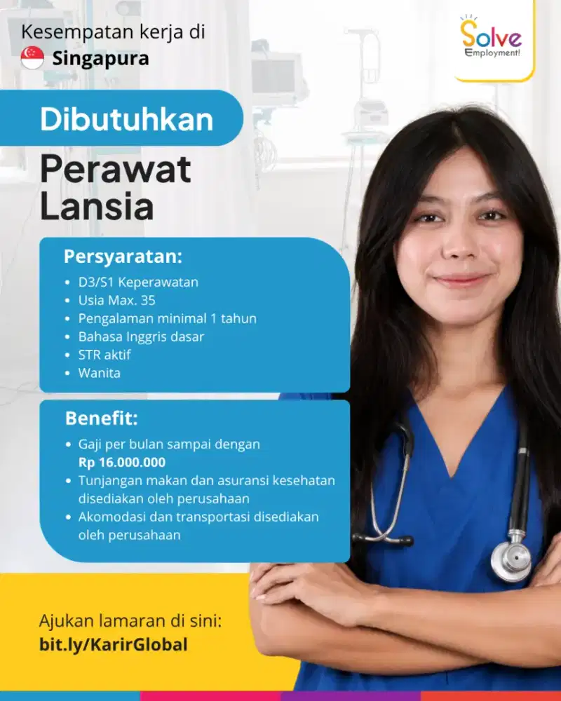 Lowongan Perawat Lansia dan Asisten Perawat di Singapura