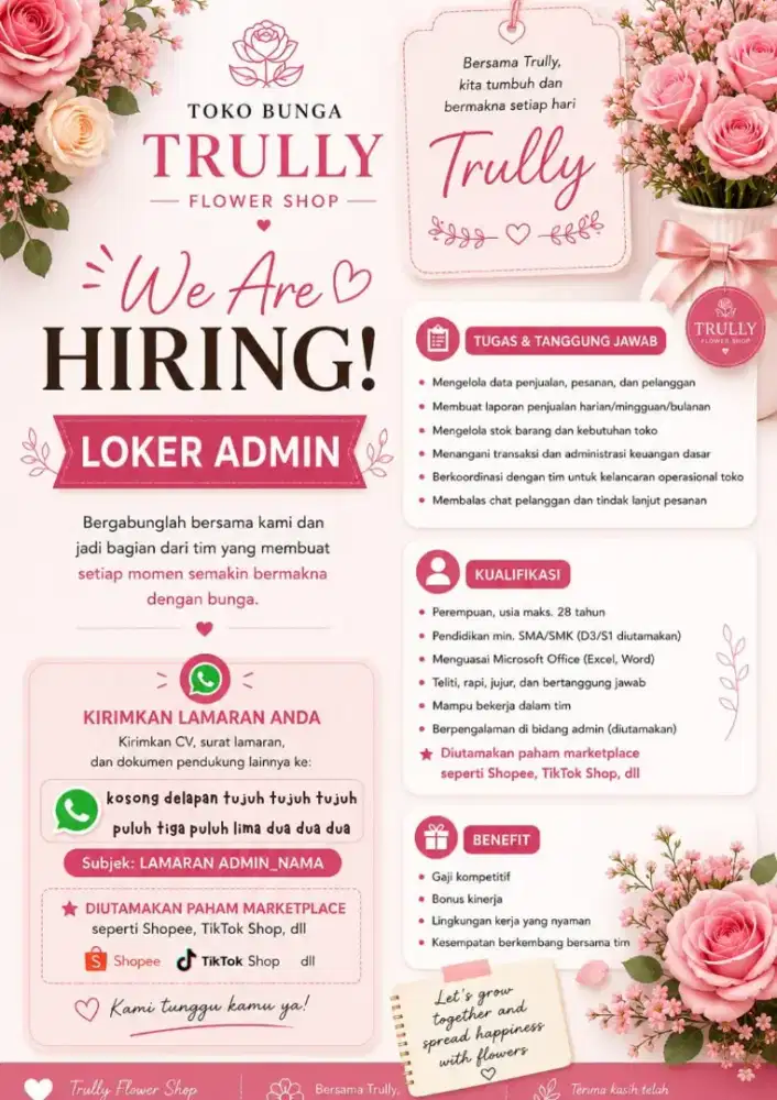 Admin toko bunga