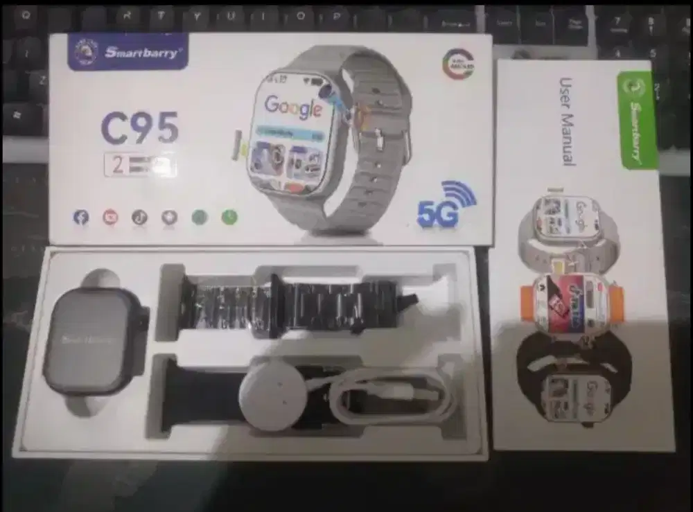 Smart Watch Android C95 5G Shoppe Pay DANA Amoled  6gb/64 WA TikTok FB