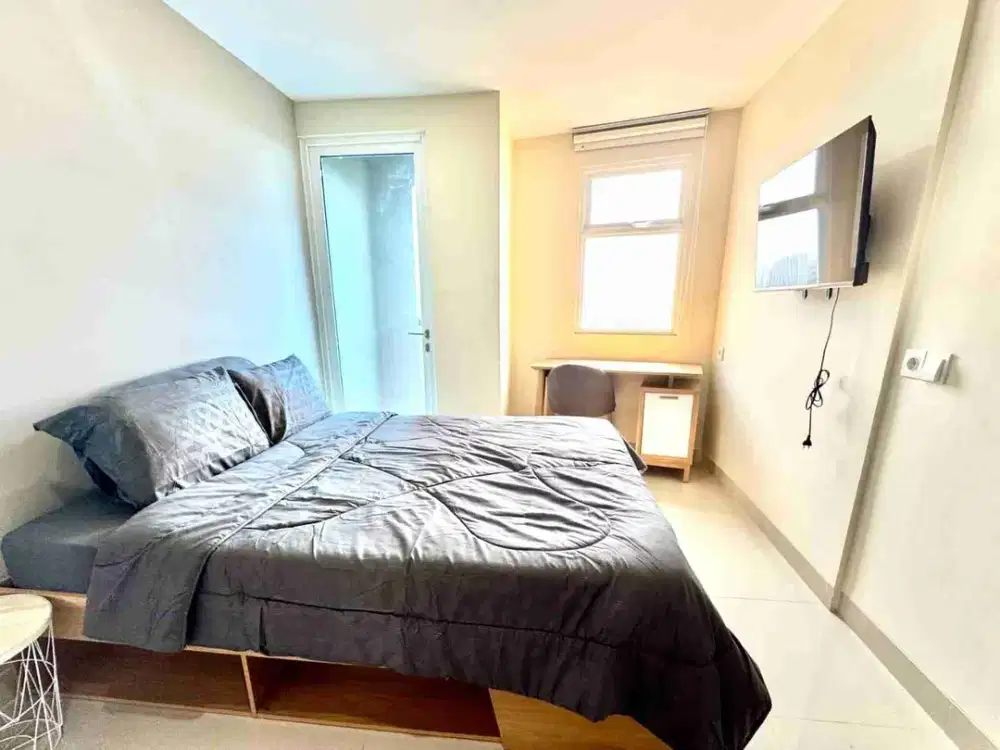 Apartemen Studio Full Furnished Grand Dharmahusada Lagoon. Bagus Siap Huni. Dekat ITS, Unair, Pakuwon City Mall