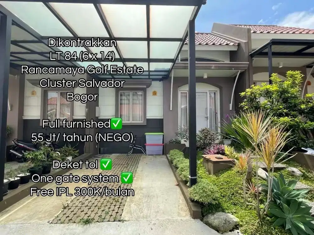 DISEWAKAN RUMAH RANCAMAYA