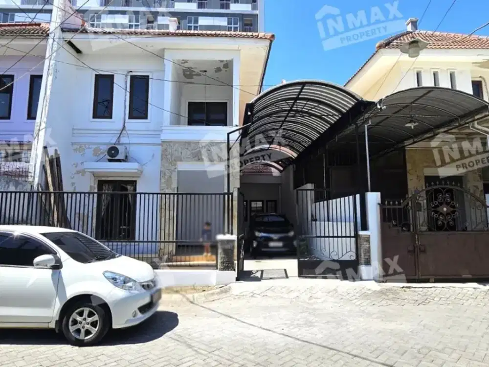 Disewakan Rumah 2 Lantai Panjang Jiwo Surabaya, Semi Furnished Row Jalan Lebar