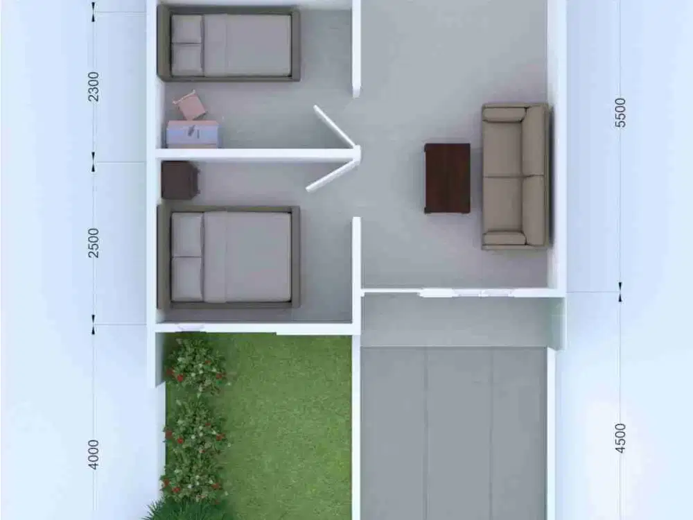 rumah subsidi pertama di kota serang,, type 36/60 dapur sudah di tutup,