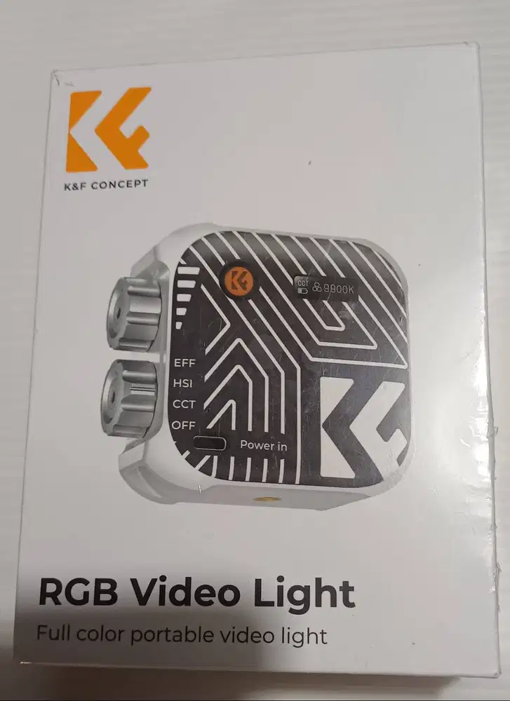 K&F Concept RGB Video Light Full Color Portable Light With Magnet & Ef