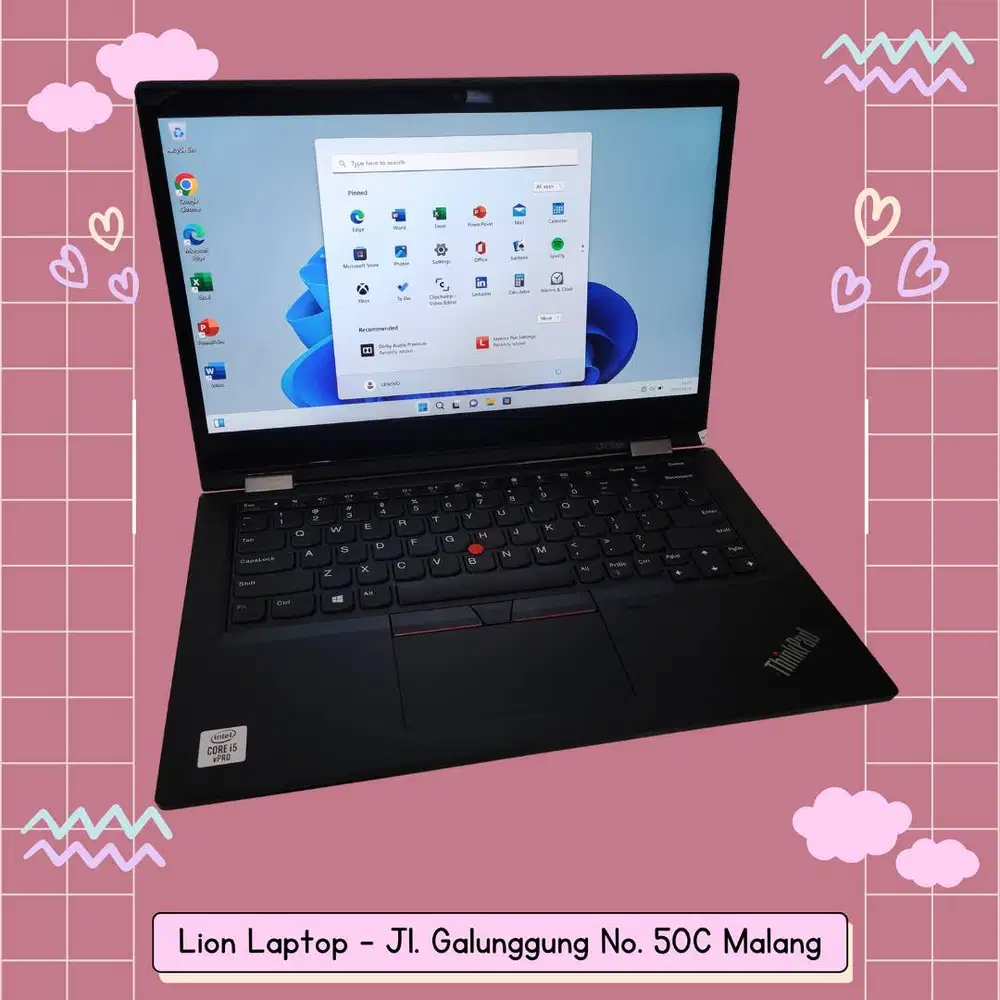 RAM 16GB Core i5 Gen10 Flip 360° SSD 256GB Lenovo Thinkpad YOGA L13 [1