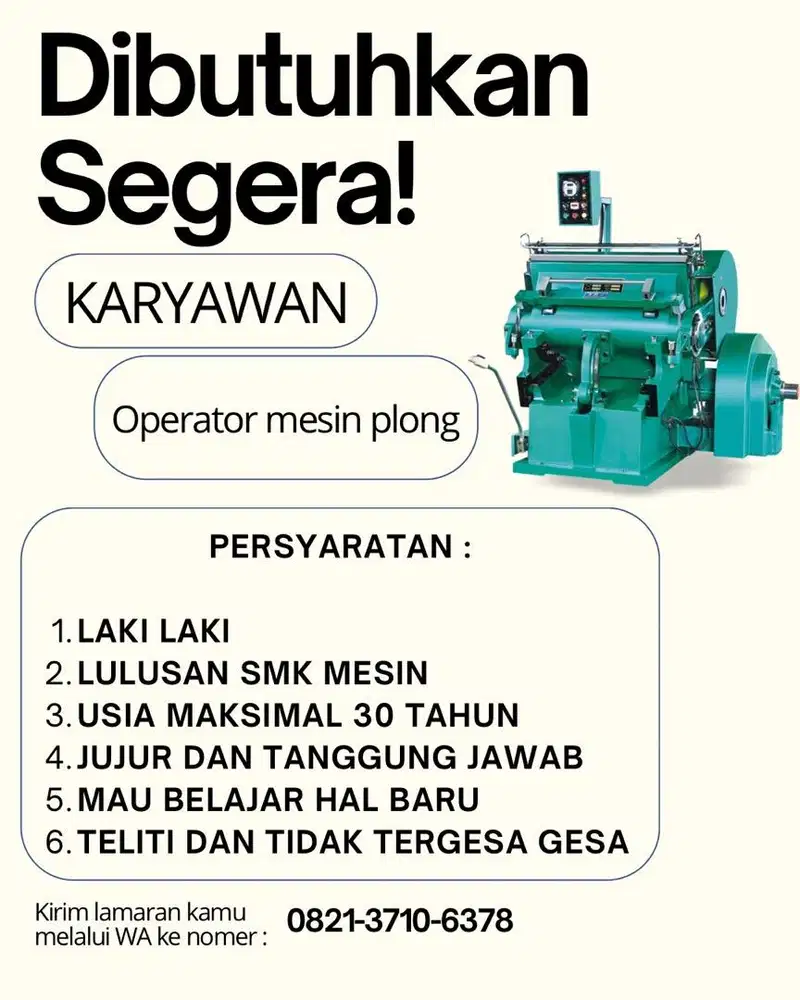 Lowongan kerja karyawan