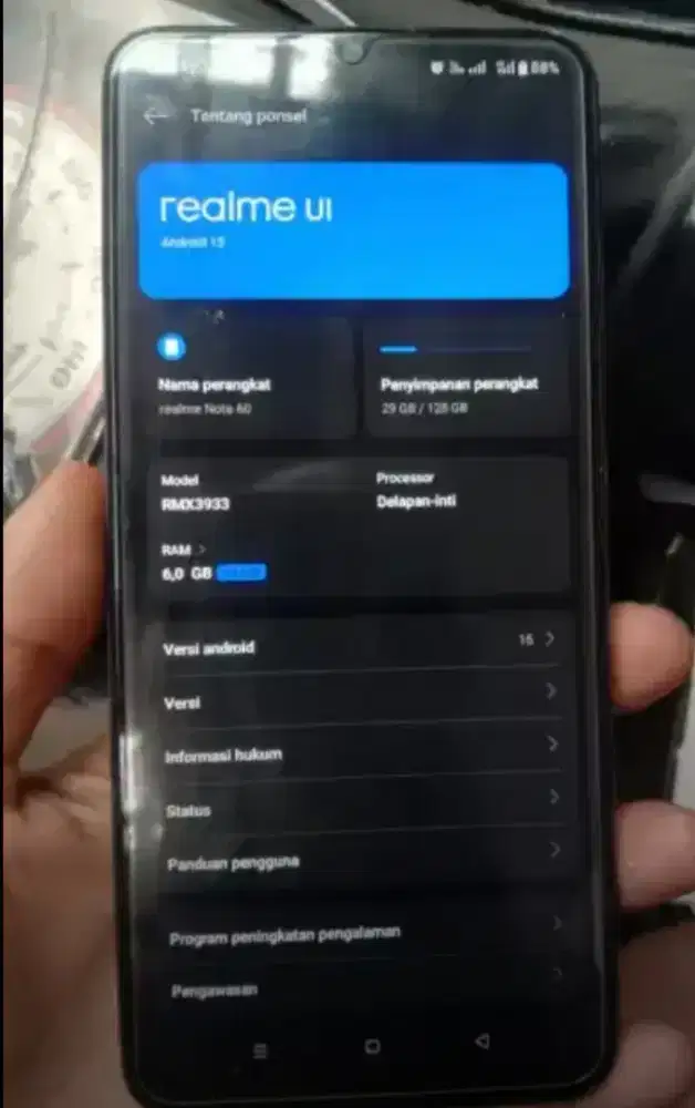 Jual realme note 60
