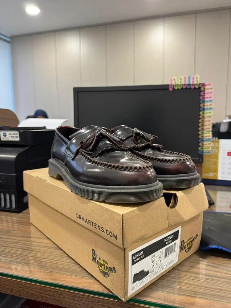 Dr Martens Adrian Tassel Cherry Red