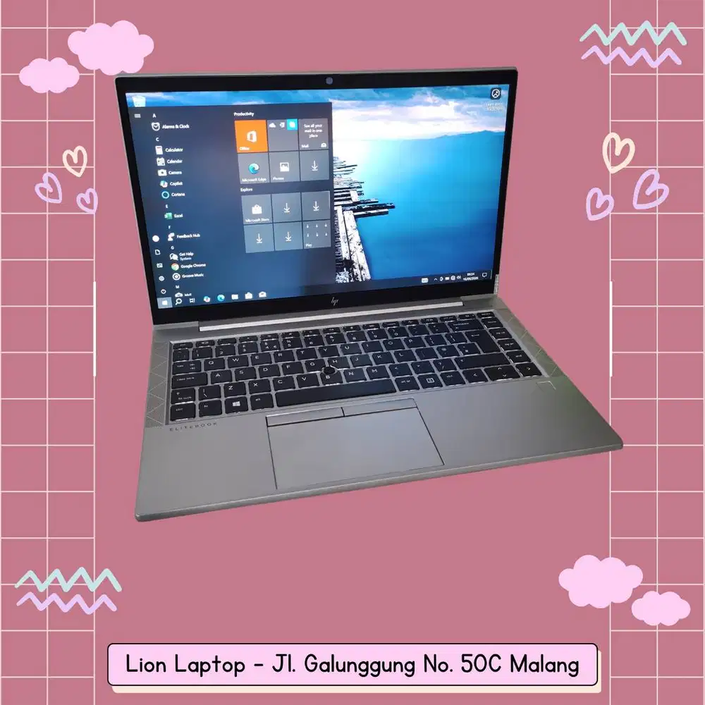 Alumunium Body Core i5 Gen 10 8/256 Slim HP Elitebook 830 G7 [19|06]