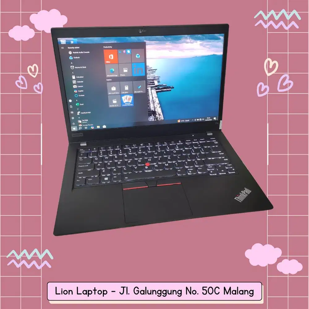 RYZEN 7-4750U (8 CORE) RAM 16GB SSD 256GB Desain/Gaming Lenovo Thinkpa