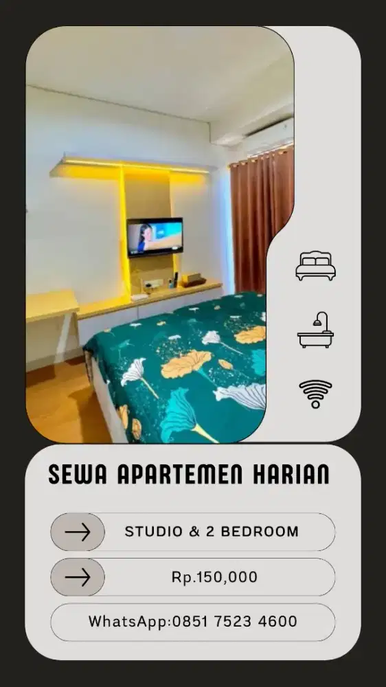 sewa apartemen harian green Pramuka city Jakarta pusat