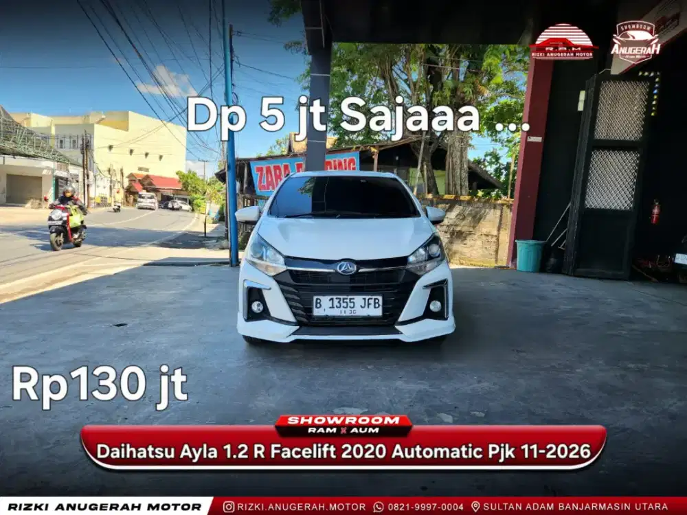 Dp 5 jt sajaaa Daihatsu Ayla 1.2 R Facelift 2020 Automatic AT