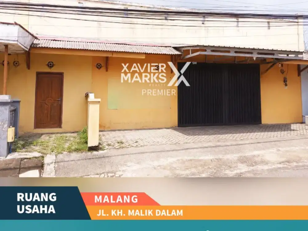 Dijual Rumah Usaha Hook Kawasan Ramai di Jl KH Malik Dalam Malang