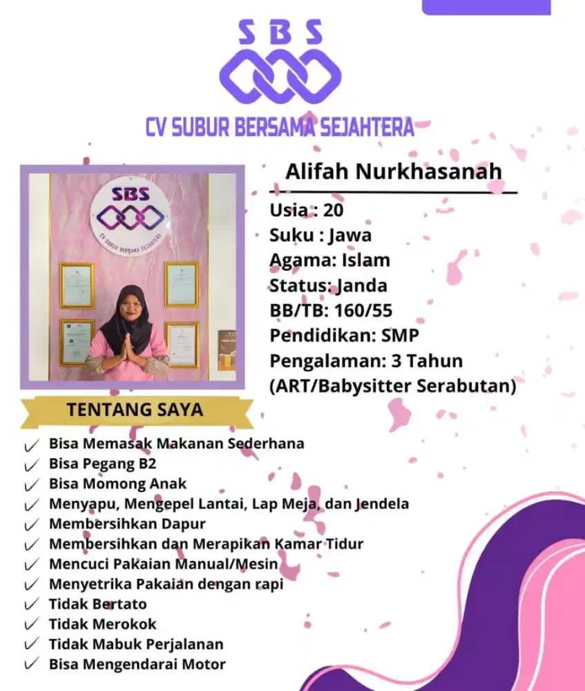 READY ART/BABYSITTER (serabutan)