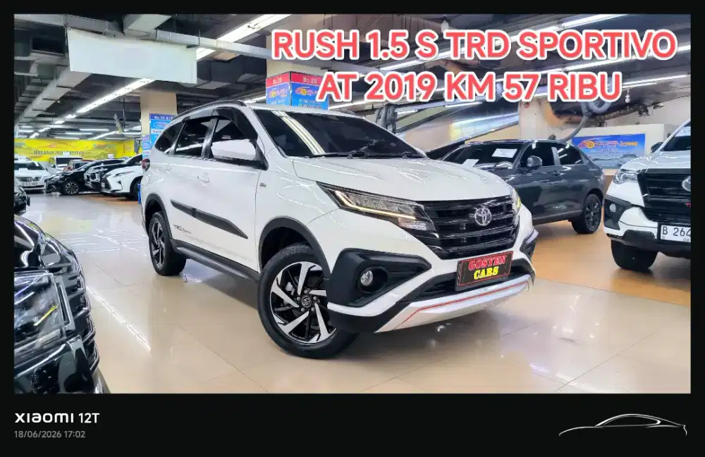 Km 57 ribu TOYOTA RUSH 1.5 S TRD SPORTIVO AT 2019 KONDISI ISTIMEWA