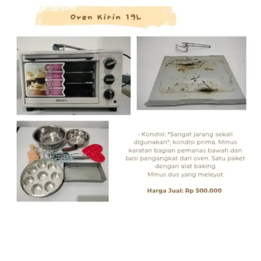 Oven Kirin 19 Liter