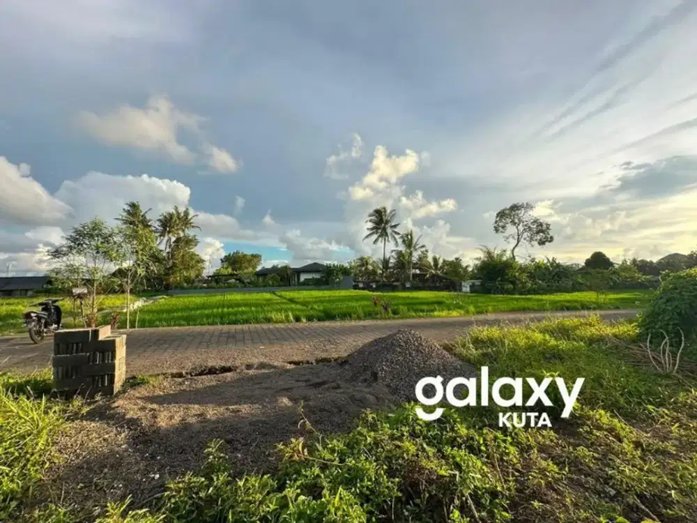 DIJUAL TANAH VIEW SAWAH DI RAYA TUNON SINGAKERTA UBUD GIANYAR
