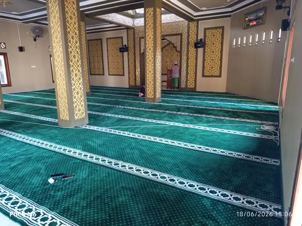 Karpet Masjid Tipe Grand Platinum Hijau Bintik
