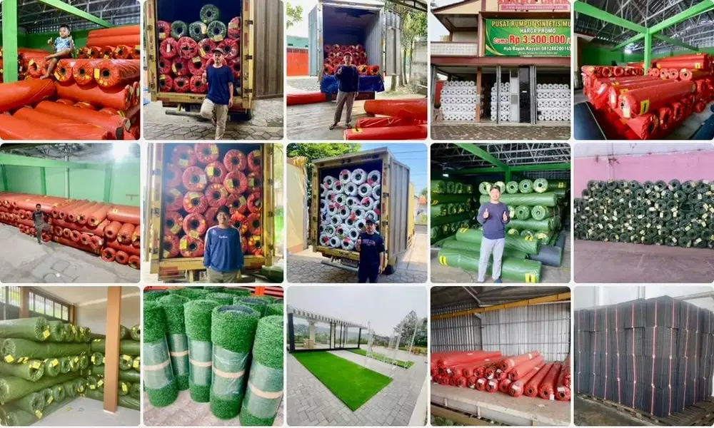 Promo Rumput Sintetis 1 Roll Ukuran 2x25 Meter Free Ongkir Lalamov COD