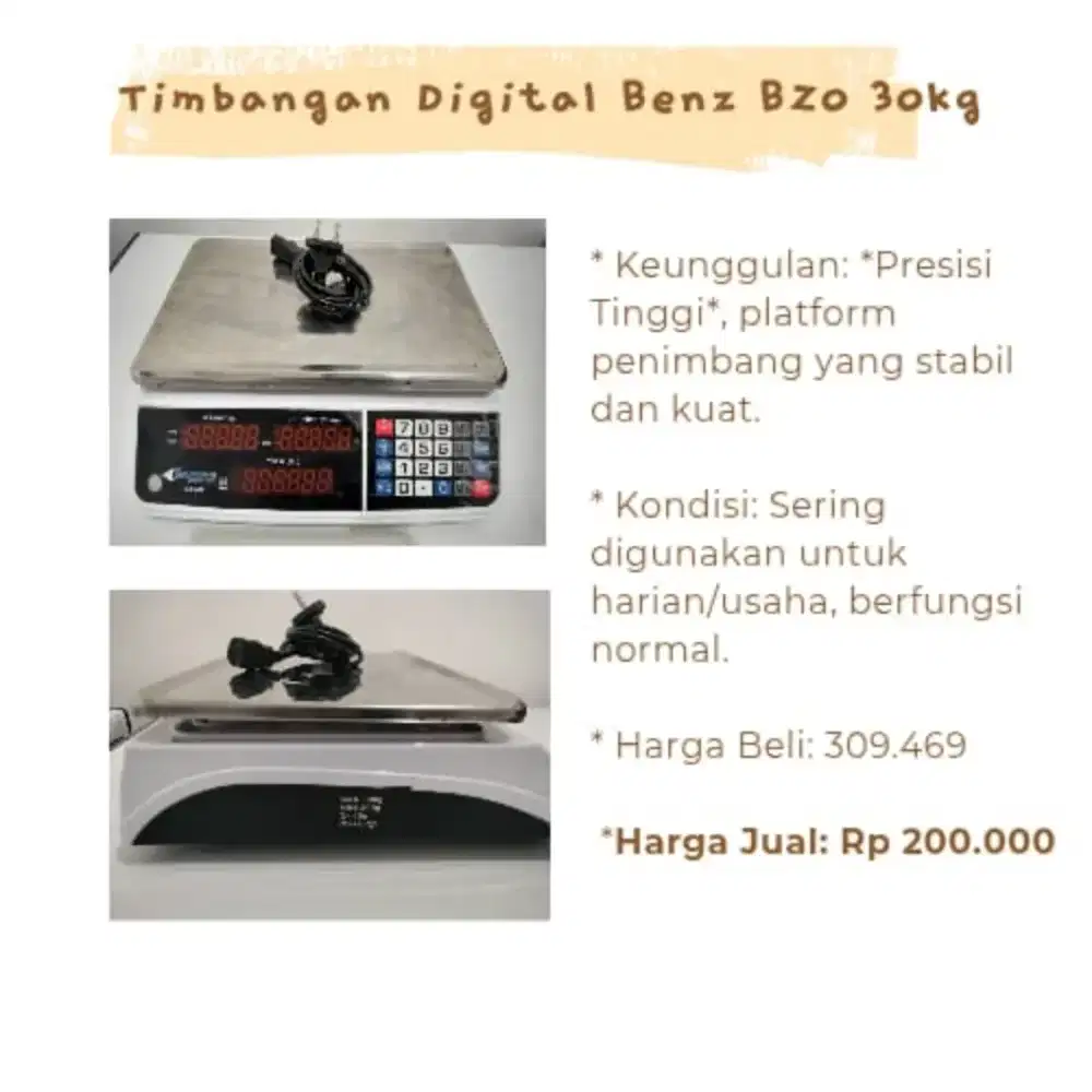 Timbangan Digital Benz BZ030