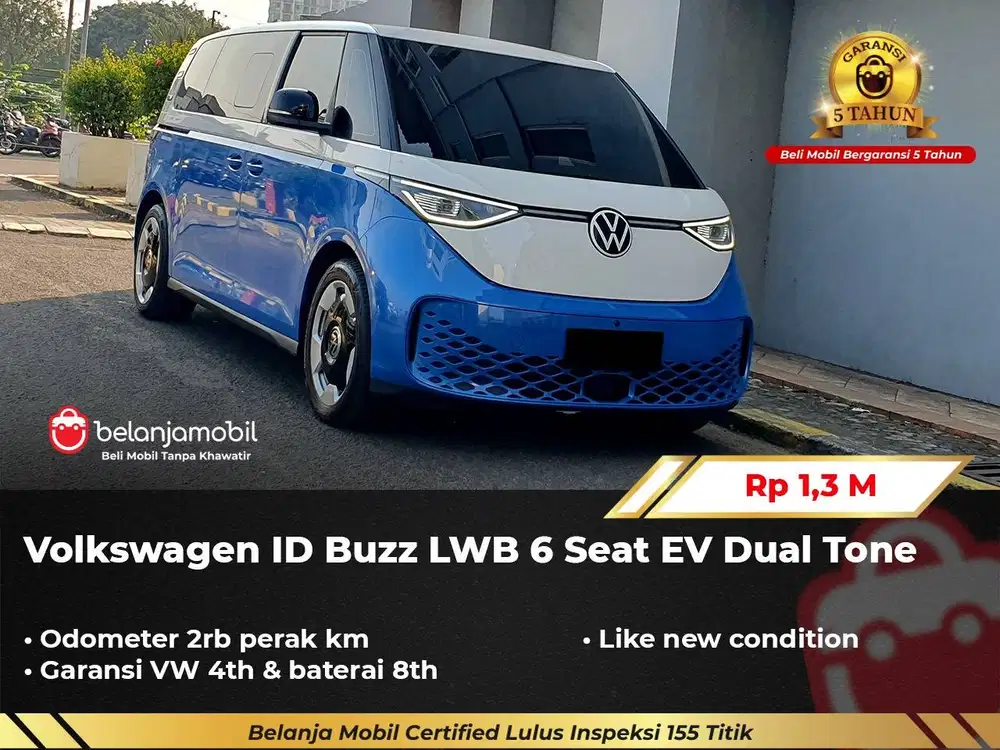 [ LOW KM 2RB ] Volkswagen VW ID Buzz LWB 6 Seat EV Dual Tone 2025/2026