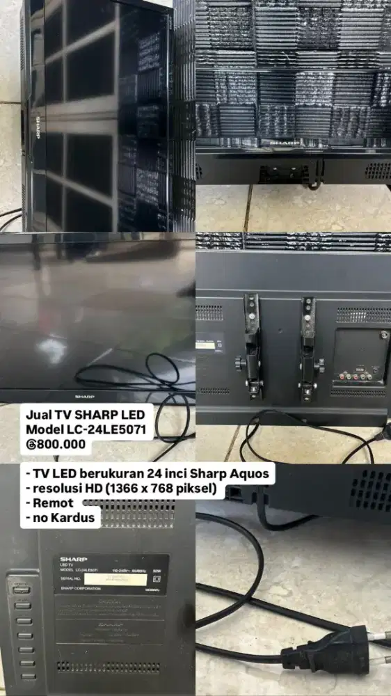 TV SHARP LED 24 INCI AQUOS