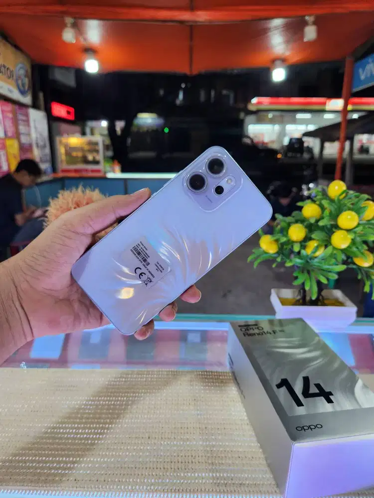 Oppo Reno 14F 5G Ram 8+8Gb/ 256Gb Fullset Mulus Original 100% Bergaran