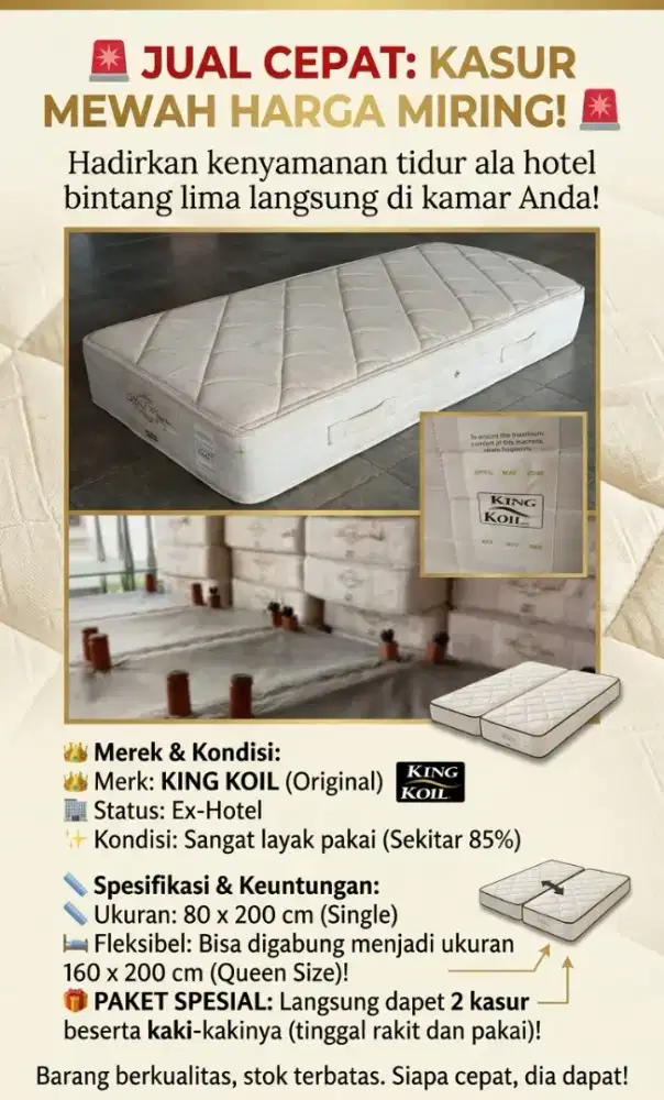 Kasur king koil preloved