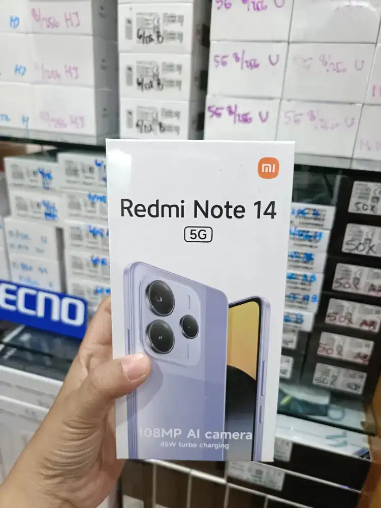 Redmi note 14 5G 8/256 garansi resmi baru dan segel