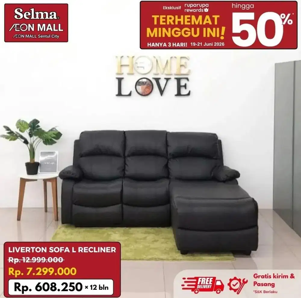 Liverton sofa recliner